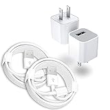 iPhone Charger【Apple MFi Certified/Approved】 2 Set 3.3FT Lightning Cable Square Travel USB Wall Charger Plug Charging Cube Box Chargers for iPhone10 8/8 Plus,iPhone 7/7Plus,iPhone 6S/6S Plus/6/6 Plus