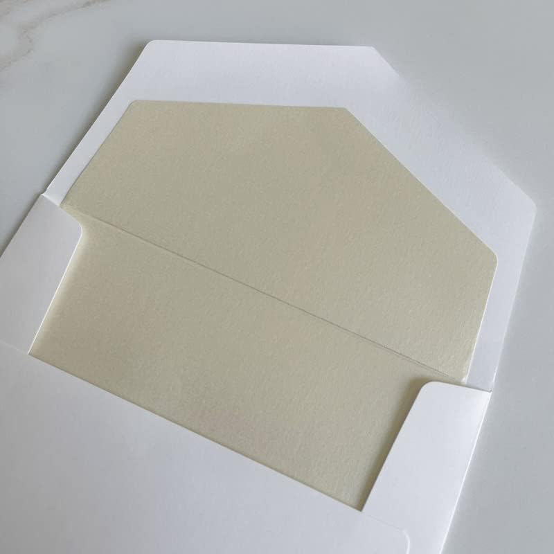 Gold Foil Border Personalized Fold Notes - Custom Raised Ink Stationery
