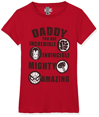 T-shirt Marvel fille à manches courtes en coton vêtement enfant Classic noir