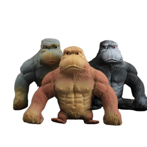 Image of AGC Stress & Anxiety Relief Toy - Squishy Monkey Stretch Gorilla Figure | Fun Gorilla Action Figure for Kids & Adults | Squeeze Sensory Toy (Random Color) (3)
