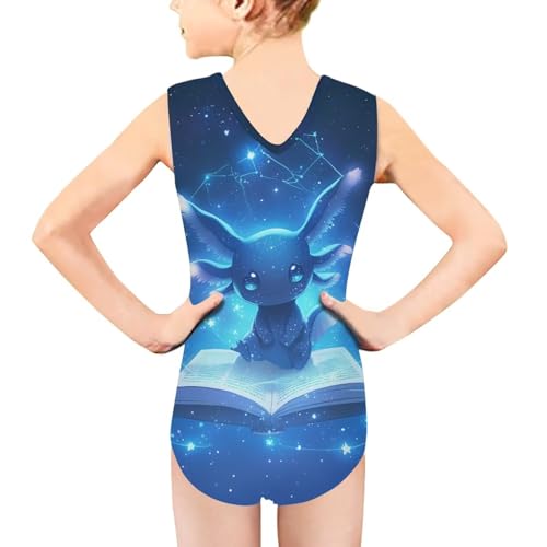 Image of Girls Swimsuits Size 3-14 Kids Summer Sleeveless One Piece Bathing Suit Beach V-Neck