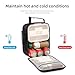 Lunch box Lunch bag for men women Insulated Lunchbox Lunch bags for Work Picnic Travel (Thicken hot red)
