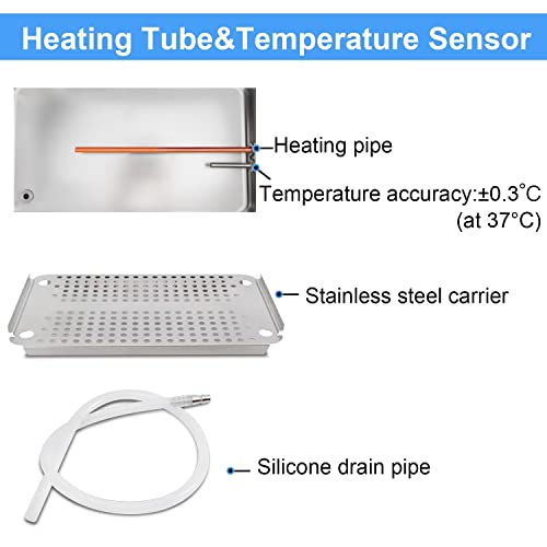 Onilab Scientific Digital Lab Water Bath Thermostatic Water Bath Heater 20L,1000W, Rt-80°C(Rt-176°F),110V #TOP6