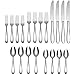 Oneida Dylan Couverts 42 Pcs, Service Pour 8, Acier Inoxydable 18 0 Ensemble De Couverts