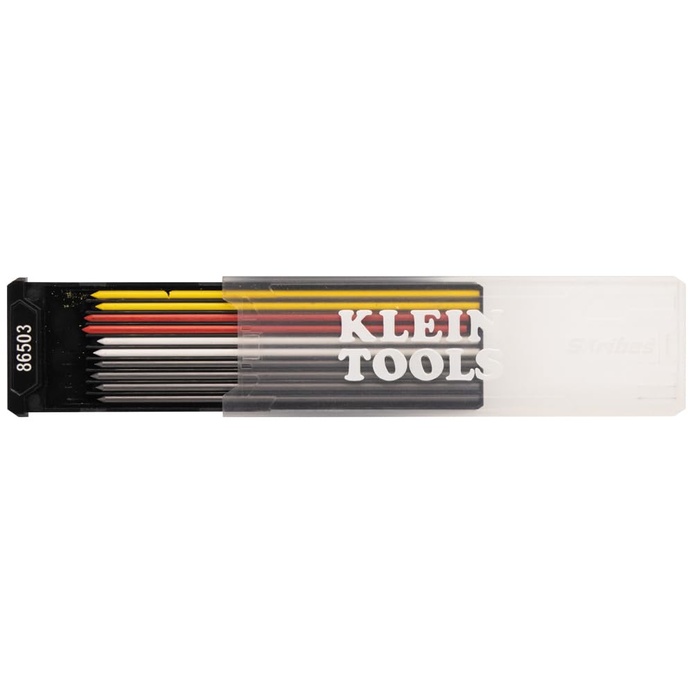 Klein Tools 86503 Skribes 2.8 mm Mechanical Carpenter Pencil Lead Refills, Assorted Color Leads for Woodworking and Construction, 10-Piece - Image 6