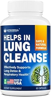 LUNGWELL Quit Smoking Aid - Made in USA - Helps to Clear Lungs & Stop Smoking - Infused with Mullein & L-Tryptophan for Lung Cleanse & Stress Relief