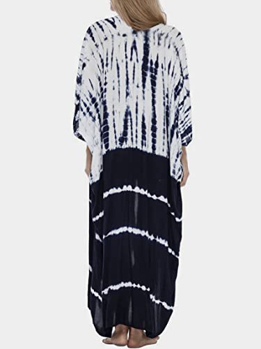 Image of Kaftan Dresses for Women Plus Size Summer Beach Dress with Print and Swim Cover Ups