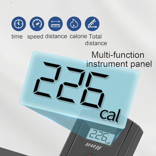 Image of Treadmill, Wide Shock-Absorbing Deck, Foldable, Multi-Function Dashboard, Ideal for Walking or Running