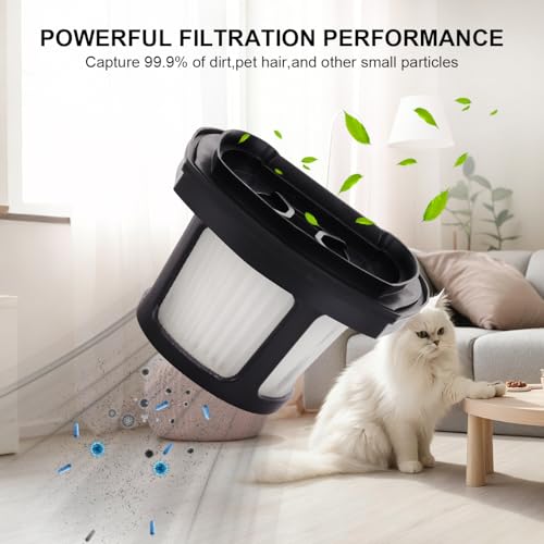 Image of Hepa Filter Replacement Compatible with Bissell Pet Hair Eraser Hand Vacuum 2390A, 2284W, 2390, 2579, 2389, Part # 1614212 1614203 1614204-2 Mesh Filters and 4 Foam Filters