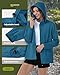 33,000ft Women's Rain Jacket Waterproof Lightweight Packable Raincoat with Hood for Golf Hiking Travel Windbreaker