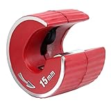 15mm Copper Pipe Cutter with Rotating Blade for Clean Cuts Professional Copper Pipe Cutter with Aluminum Alloy Body One-Handed Operation Ideal for Tight Spaces in Plumbing and DIY Projects