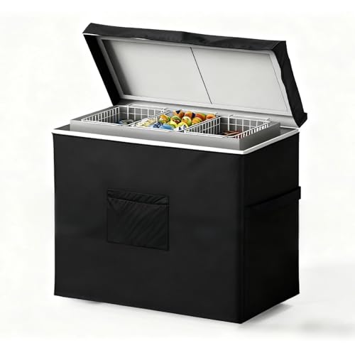 Image of Guisong Chest Freezer Cover for Generic 5.9 Cu ft Deep Freezer,Commercial Display Cooler for Outdoor 24"D x 44"W x 31"H