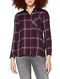 Mavi Damen Long Sleeve Shirt Hemd, Mehrfarbig (Port Royale Check 27206), X-Small