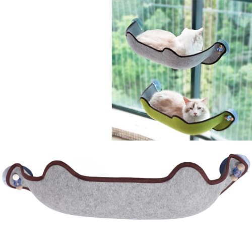 Cama de Janela de Gato, Fácil de Limpar, Poleiro de Janela de Gato Removível Macio e Respirável, par