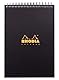 Rhodia 16920C Notepad (mit Spiralbindung, DIN A5, 14,8 x 21 cm, kariert, 90 g, ideal für Ihre Notizen, 80 Blatt) 1 Stück schwarz