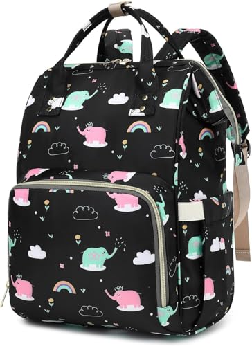 Image of ShopyVid Babies Diaper Bag for Mothers | Maternity Bag for Travel | New Born Baby Diaper Bag for Mother, Multi Compartments, Insulated Bottle Pockets (Waterproof, 17 litres)