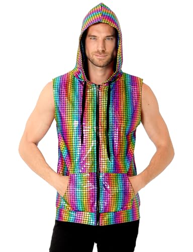 Camiseta Disco años 70 metalizada para brillar en fiestas temáticas