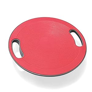 Yoga Balance Board Fitness 360° Rotation Massage Stability Disc Round Plates Board Waist Twisting Exercise Home Use (Red)