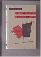 Correlated Dictation and Transcription: Simplified Gregg Edition B001F8MSME Book Cover