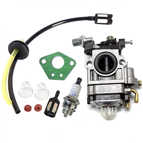 Carburateur HURI Pour Tondeuse Fuxtec FX-RM4646 - Avec Joints Et Tuyau Essence