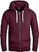 Produktbild Grin&Bear Hoodie Herren Hoodie Sweatjacke GEC608 Burgund L