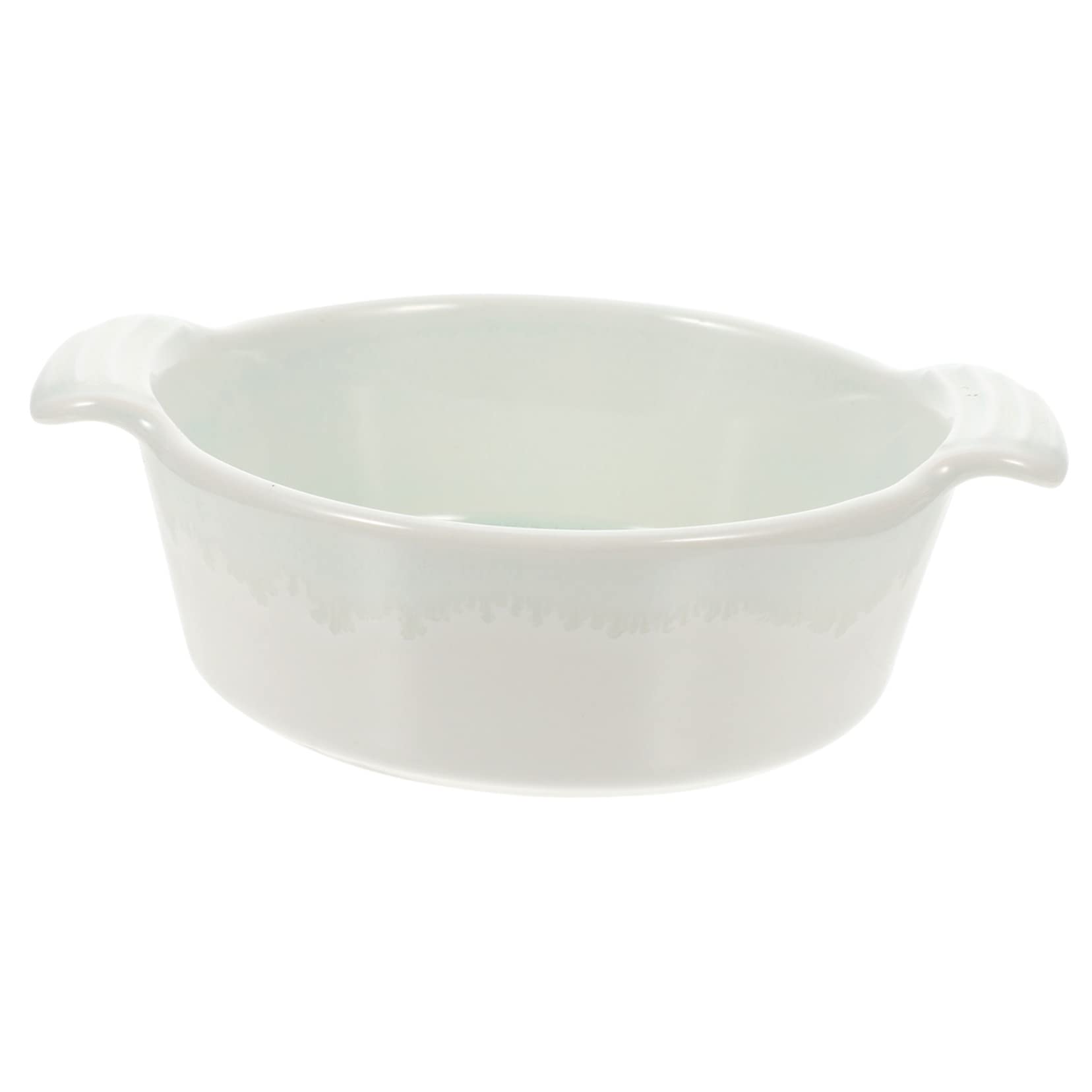 Cabilock Ceramic Double Handle Baking Dish for Roasting and Serving Pan Japanese Style Glazed Bakeware for Cooking Vegetables and Fruits