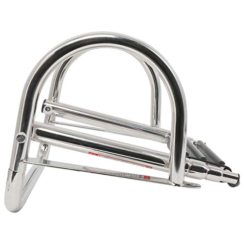 image for Amarine Made Boat Ladder Stainless Steel in-Board 3 Steps Telescoping 