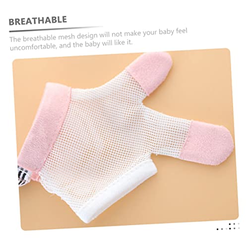 Essentials Stop Sucking Gloves Hand Correction Device for Toddlers Finger Cots Mittens Finger Protectors Boy Girl Mittens2