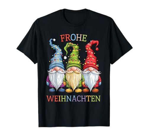 Gnome Weihnachtspullover Gnom Wichtel Frohe Weihnachten süß T-Shirt