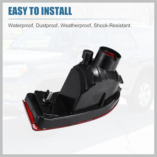 Image of Rear Left Side Bumper Reflector Light Lamp for Toyota 4Runner 2003-2005 Red Replacement Car Parts