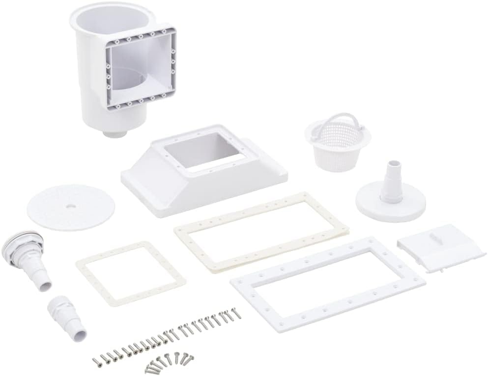 vidaXL Wide-Mouth Pool Skimmer - Complete 11 Piece Set in Heavy-Duty UV ABS Material with Superior Skimming Action – Optimal for Above-Ground Pool Applications