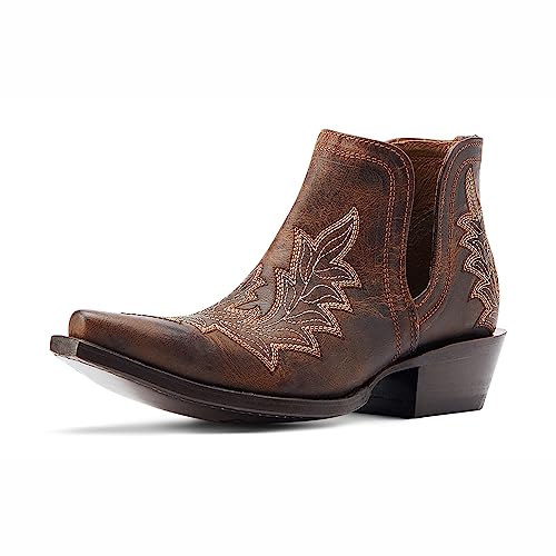 ARIAT BMVY9 Womens Dixon Low Heel Western Boot Rhino Tan 5.5