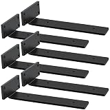 Shelf Brackets Heavy Duty Blind Shelf Brackets, 5mm Thick Rustic Shelf Brackets for Custom Wood Shel