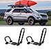 XHTLLO 2Pcs Kayak Roof Rack, Foldable J Bar Car Roof Rack, Universal Kayak Rack, Adjustable Car Top Mount Carrier for Car, SUV, Pickup, Trucks, Kayaks