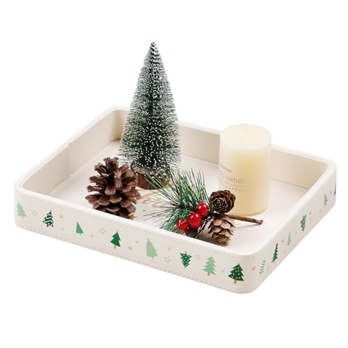 How to Decorate Coffee Table Tray for Christmas: Festive Tray Styling Tips 5 MEIBOOCH Christmas Decorative Tray, 10