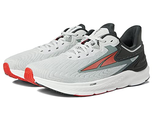 ALTRA Men's Torin 6 Running Shoe, Gray/Red, 10.5 Medium