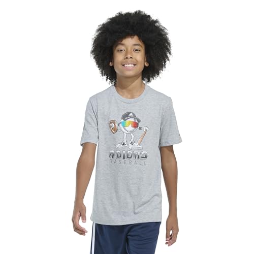 adidas Boys' Short Sleeve Stunner Baseball Graphic Tee Shirt3