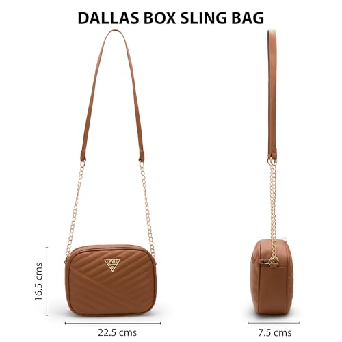 Image of Lavie Signature Dallas Woman's Box Crossbody Sling Bag | Ladies Purse Handbag | Gift for Women