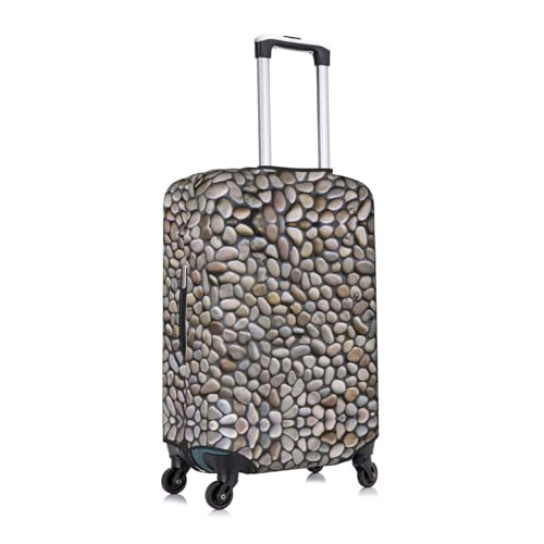 Pebble Stone Print Unique Travel Luggage Cover Washable Anti Scratch Suitcase Protector for Vacation3