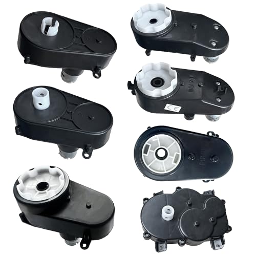 12Volt 24Volt Steering Wheel Motor Gearbox for Kid's Power Wheels Ride on Toys Car Upgrade,Children Trail Gear Power Steering Wheel Motor Replacement Parts Accessories,12V&18V&20V&24V (24V NO.6)