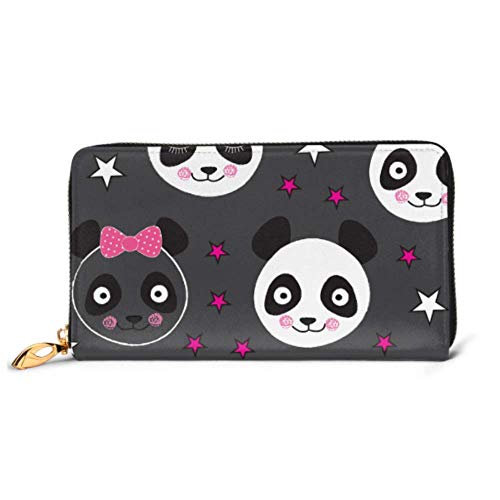Preisvergleich Produktbild JHGFG Mode Handtasche Reißverschluss Brieftasche Panda Bär Telefon Clutch Geldbörse Abendkupplung Blockieren Leder Brieftasche Multi Card Organizer
