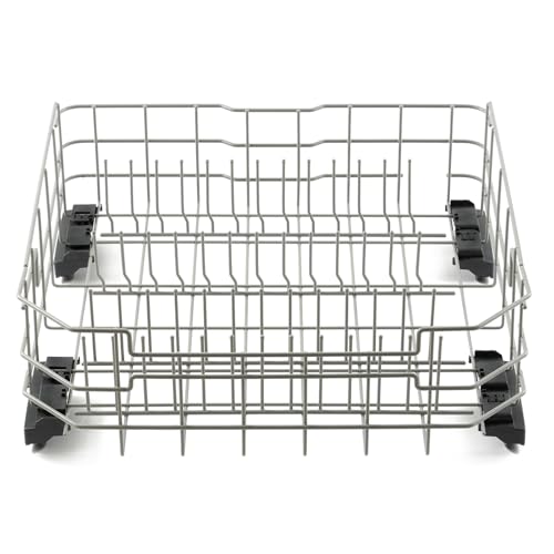 Allstare Upgraded WD28X28918 WD28X22659 Dishwasher Lower Rack Replacement Parts for GE Dishwasher Parts Lower Dishrack Assembly with Rollers GE Dishwasher Bottom Rack 1 Pack
