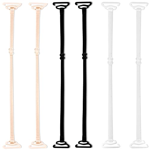 Image of 3 Pairs Bra Strap Replacement Elastic Adjustable Removable Multi Color