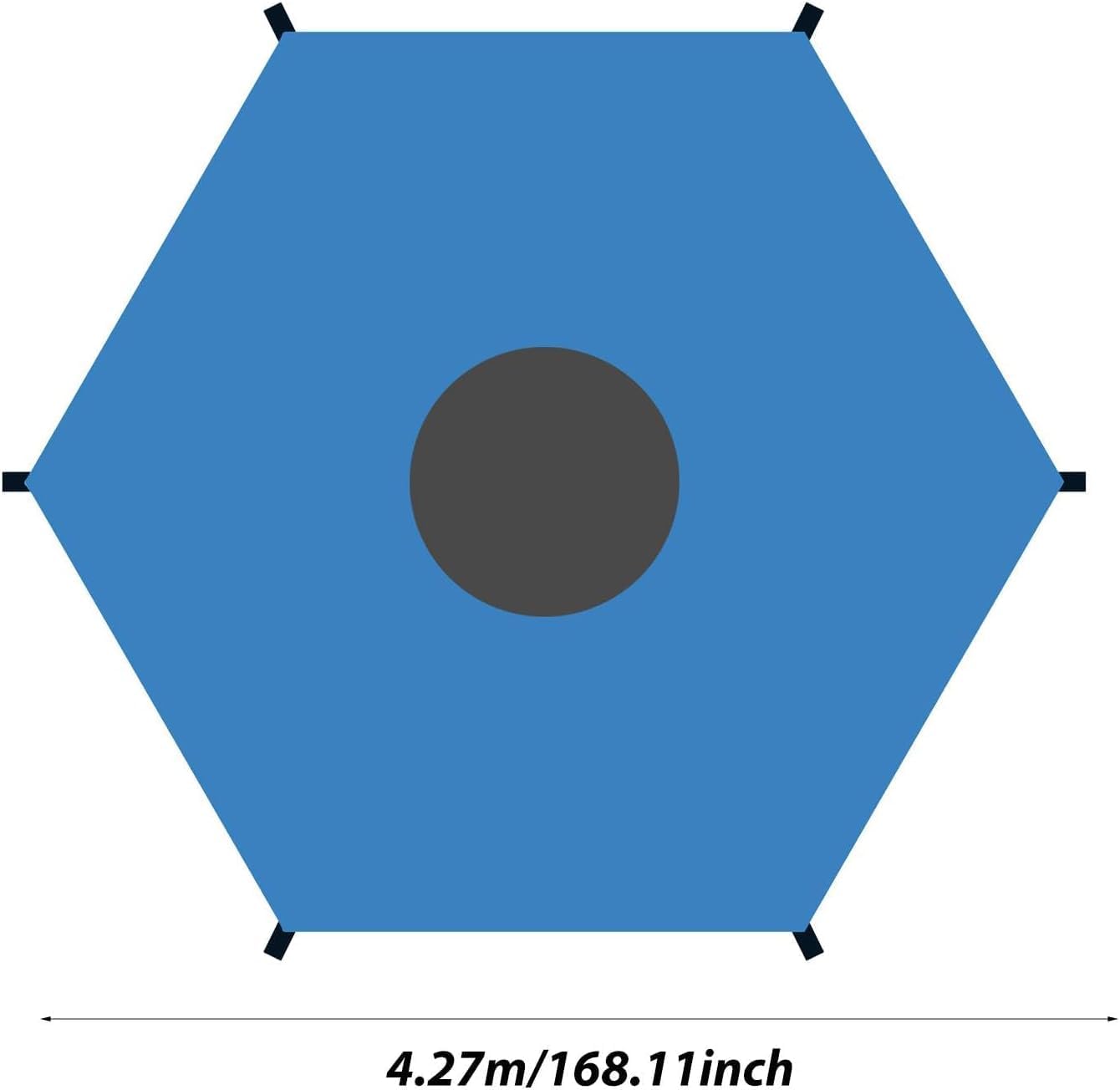 Trampoline Shade Cover, Anti-UV Sun Protection, Waterproof, Blue, 8ft-16ft