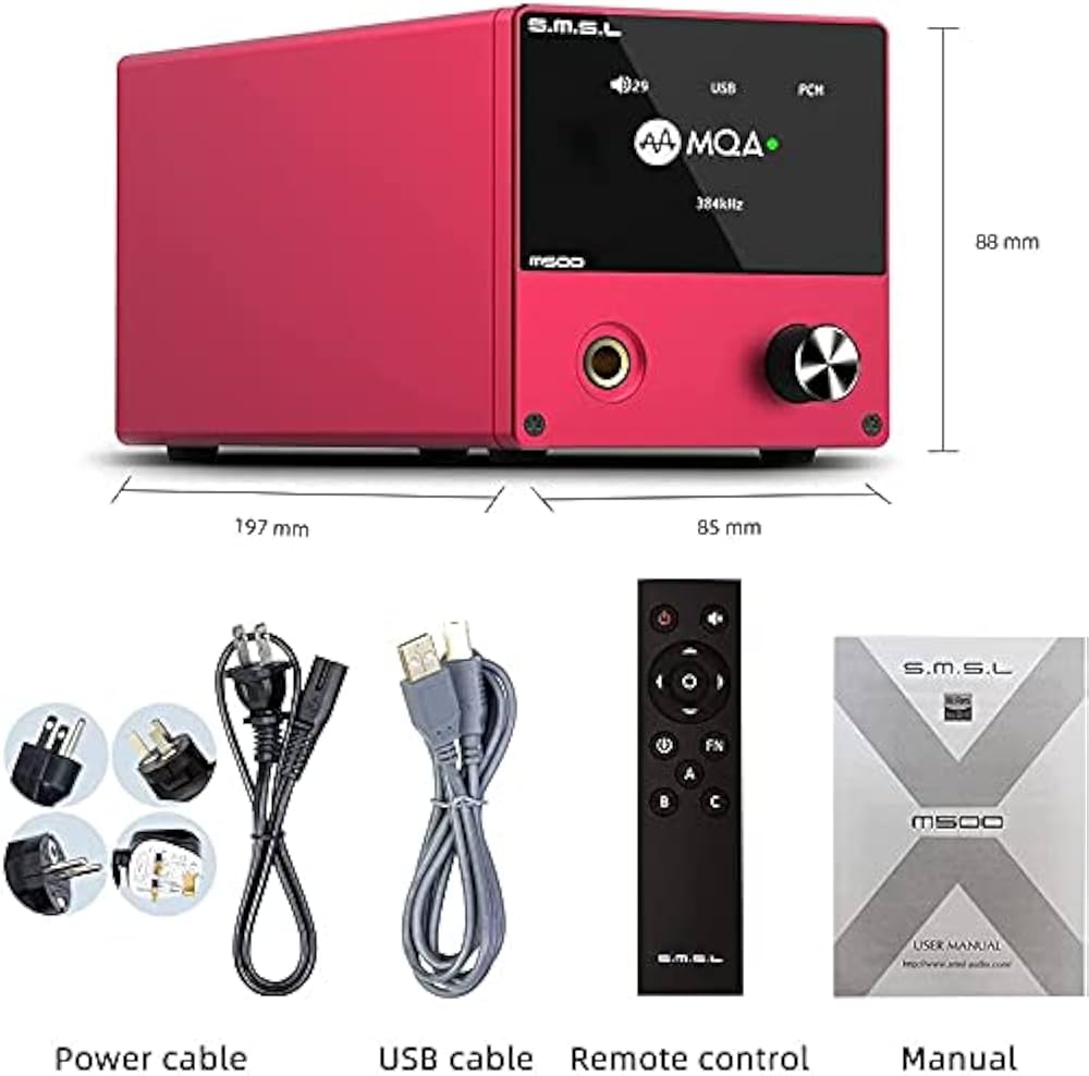 Amazon.co.jp: S.M.S.L M500 DAC ヘッドホンアンプ MQAデコード対応 D