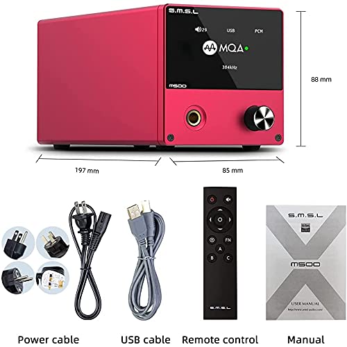 Amazon.co.jp: S.M.S.L M500 DAC ヘッドホンアンプ MQAデコード対応 D