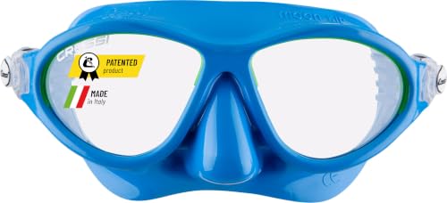 Image of Cressi Kids Comfortable Silicone Mask with Adjustable Strap, for Snorkeling and Pool - for Children 5 to 10 years old - Moon: made in Italy