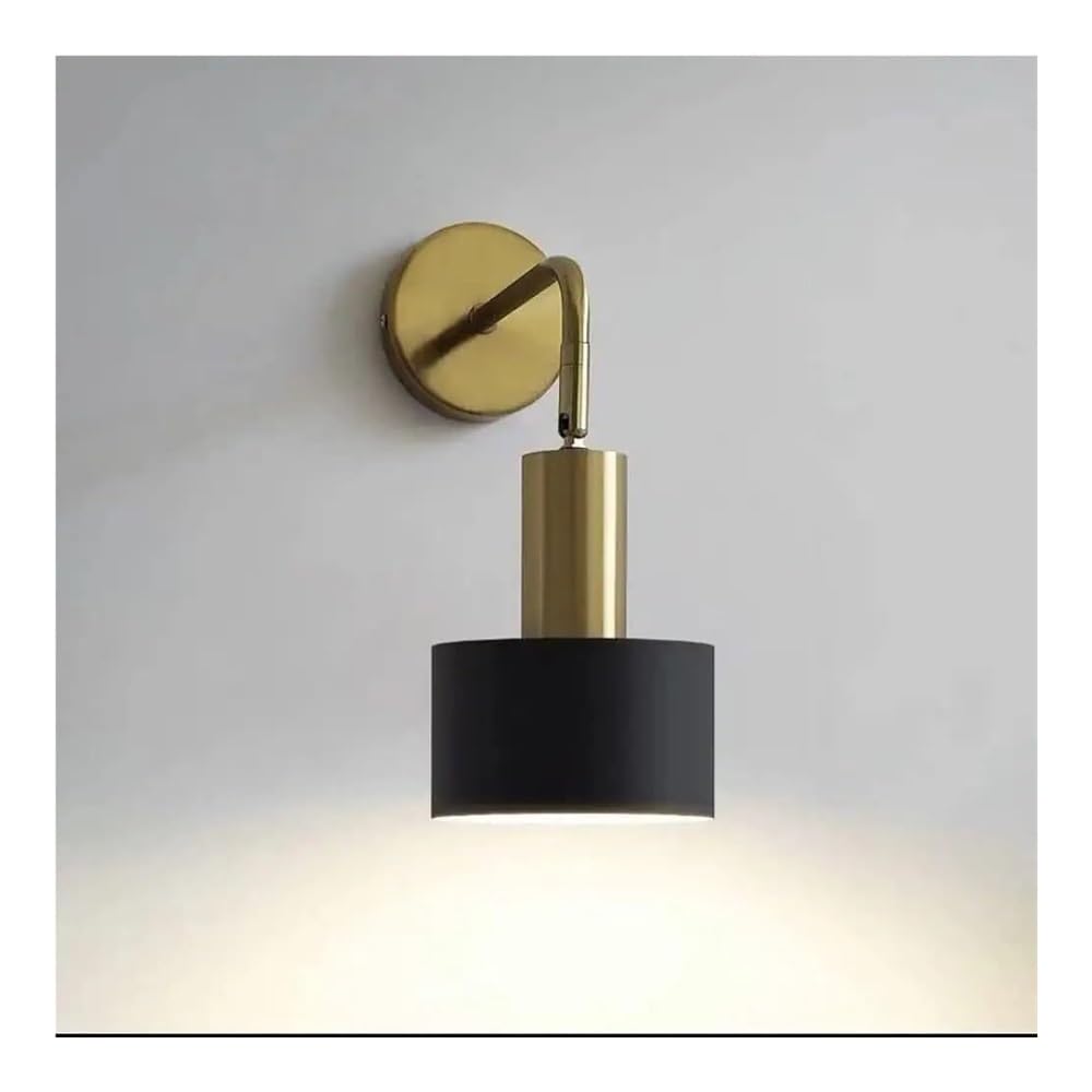 TONFON Adjustable Nordic Lighting Wall Lamp Modern Minimalist Bedside Wall Sconce Bathroom Mirror Wall Mounted Lamp for Bedroom Living Room Study Room Dining Room Stairs Hall Restaurant(Dark)