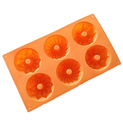 Allforhome 6 Lily Gollum Hallowmas Halloween Pumpkin Silicone Cake Baking Molds Cupcake Pans Muffin Cups Handmade Bath Bomb Soap Molds #TOP2