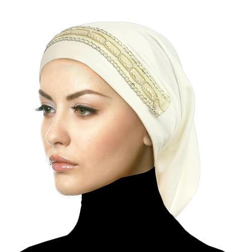 Middle Eastern Mall Luxor Underscarf Hijab Beanie Head Wrap Chemo Cap for Cancer Patients - Main Image